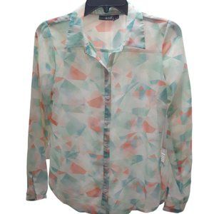 A.N.A. Long Sleeve Sheer Top